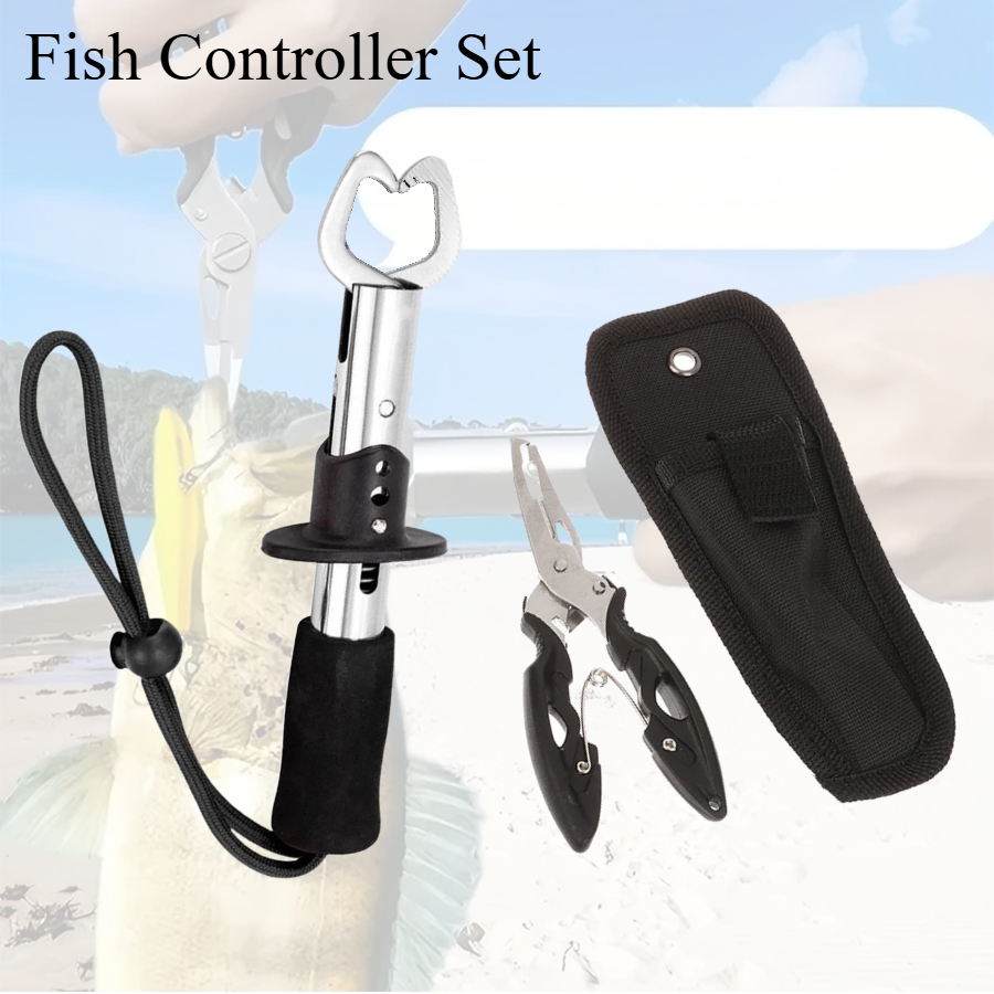 2pcs 물고기 컨트롤러 세트 포함 1pc 낚시 집게  - Fishing Hook Remover 리뷰 및 가격