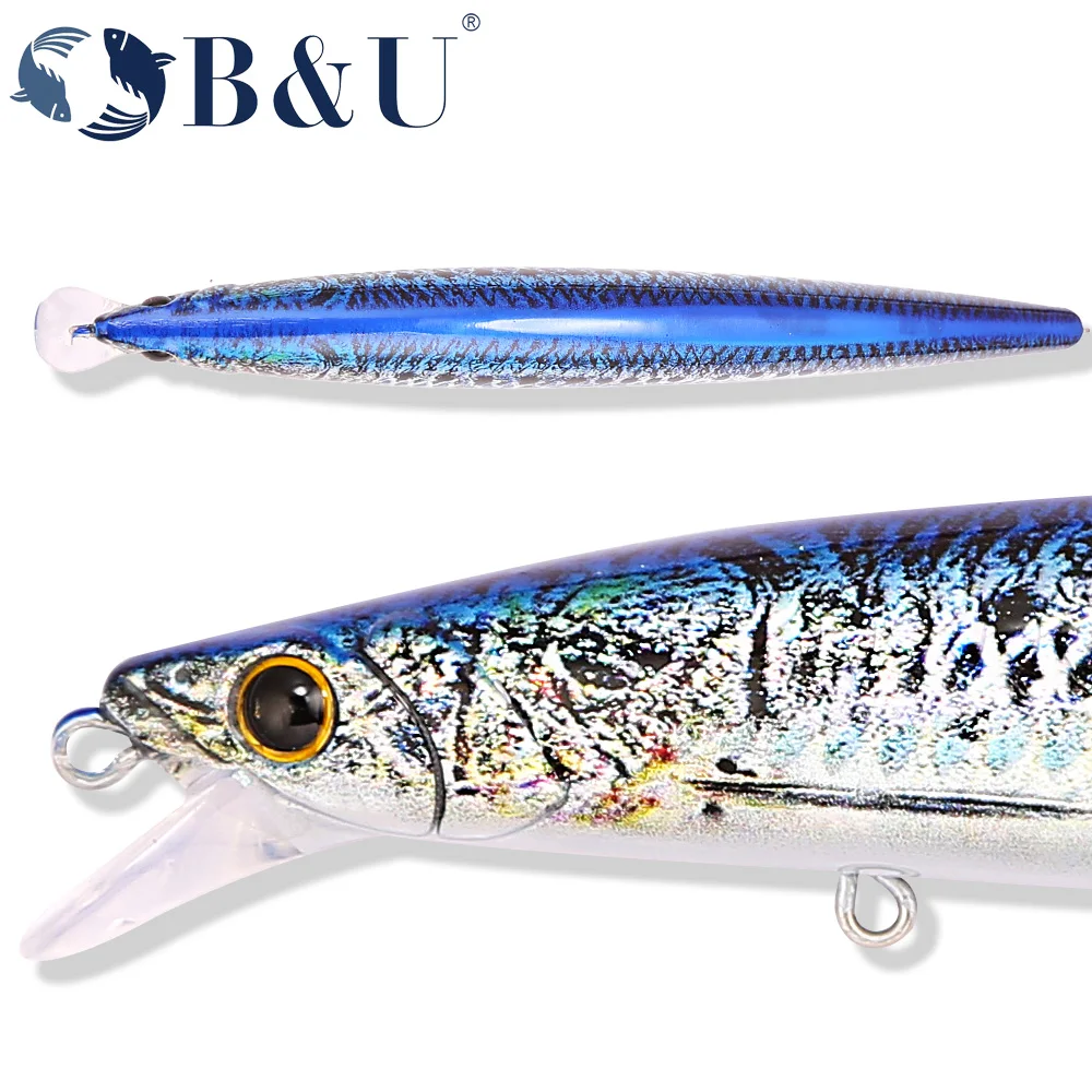 B&U 163mm/33.5g 플로팅 롱 캐스팅 바다 낚 - Fishing Hook Treble 리뷰 및 가격